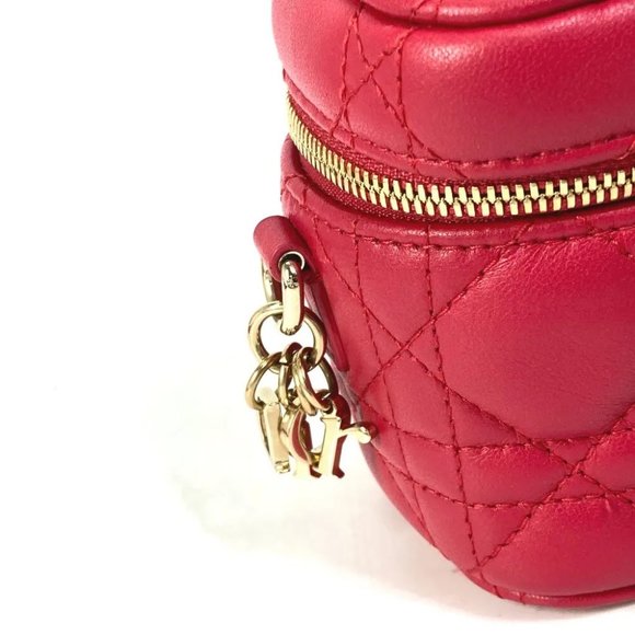 CHRISTIAN DIOR LADY DIOR Micro vanity Cannage 2WAY Shoulder Hand Bag - Picture 9 of 14